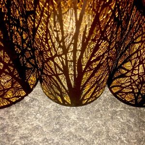 Beautiful 3 containers for candles